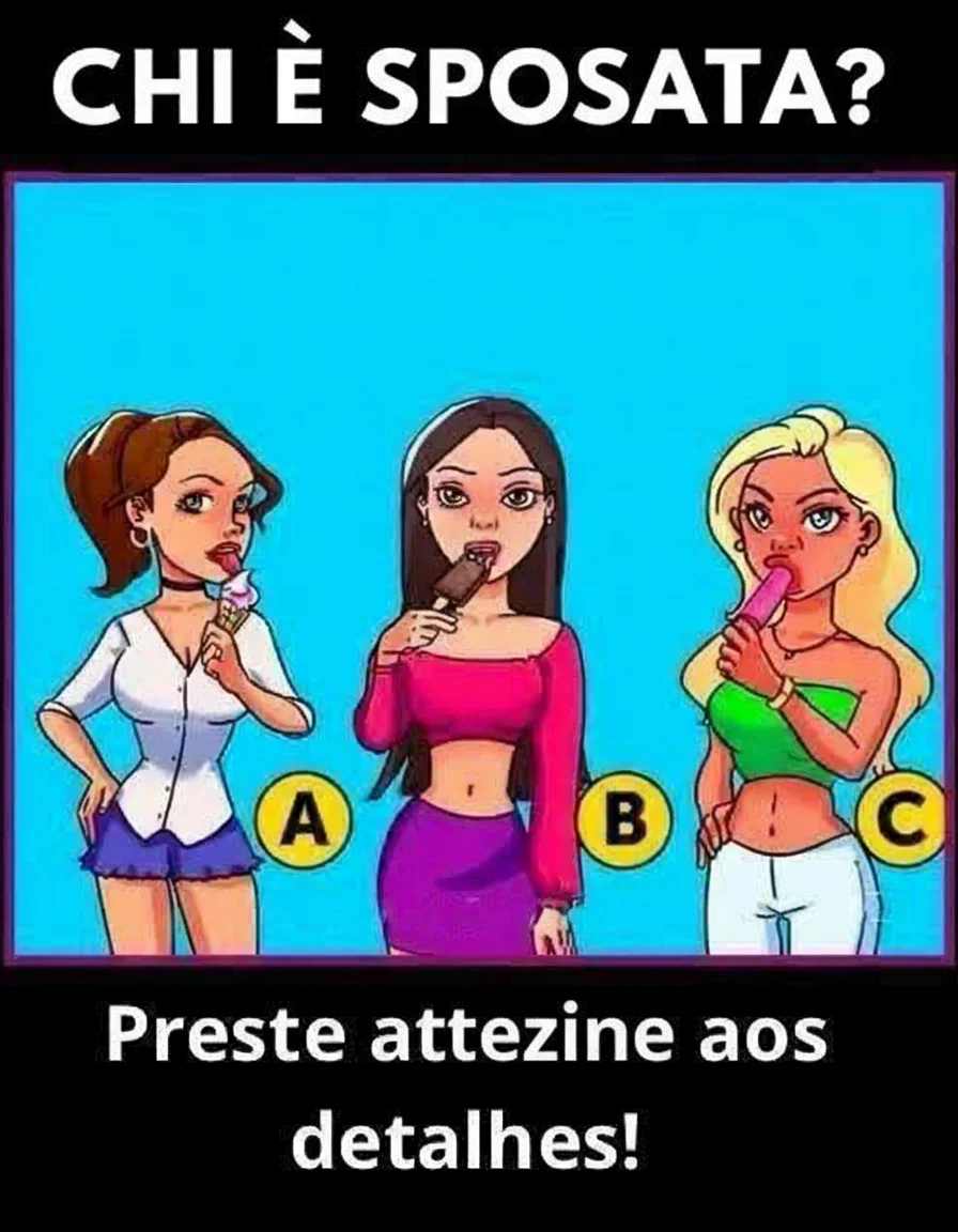 Test: quale di queste donne è sposata? Scopri l'indizio nascosto