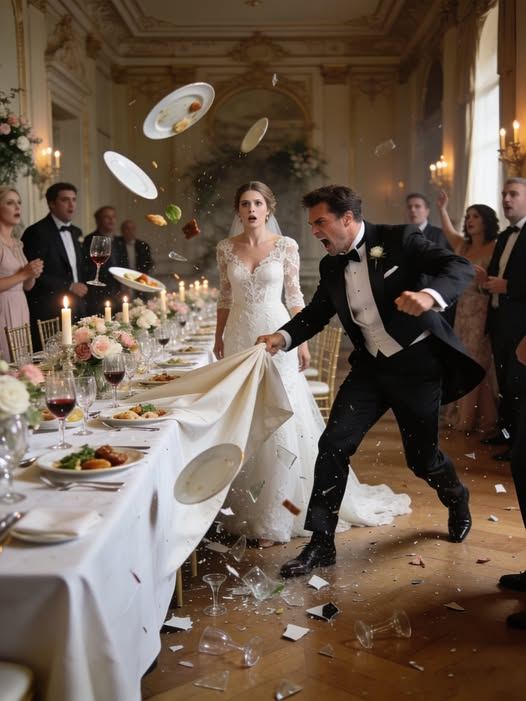 Durante la cena del nostro matrimonio, mio marito strappò violentemente la tovaglia, rovinando tutto il cibo, e gridò: “Ora mi trasferirai la tua eredità!”
