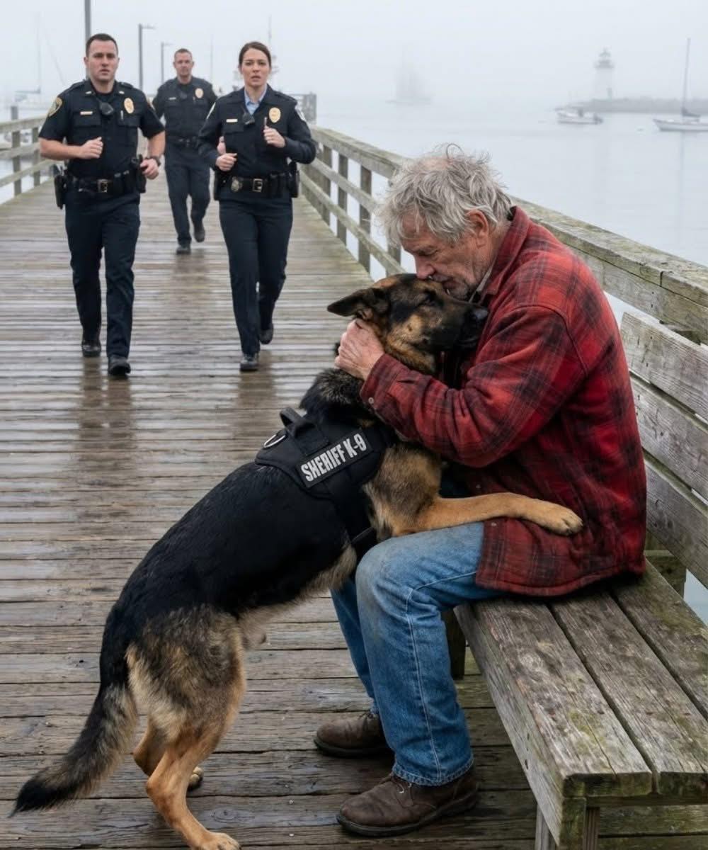 Incontro inaspettato: il cane poliziotto si rifiuta di attaccare e il motivo commuove tutti